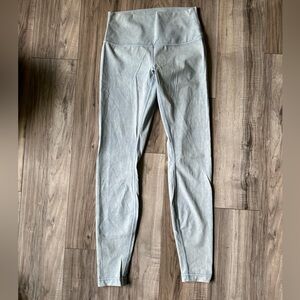 Lululemon Wonder Under High Rise Leggings Athletic Yoga A Water Blue Wash Size 6